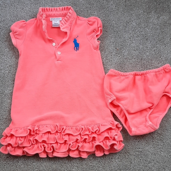 Ralph Lauren Other - Coral Ruffled Ralph Lauren Toddler Dress